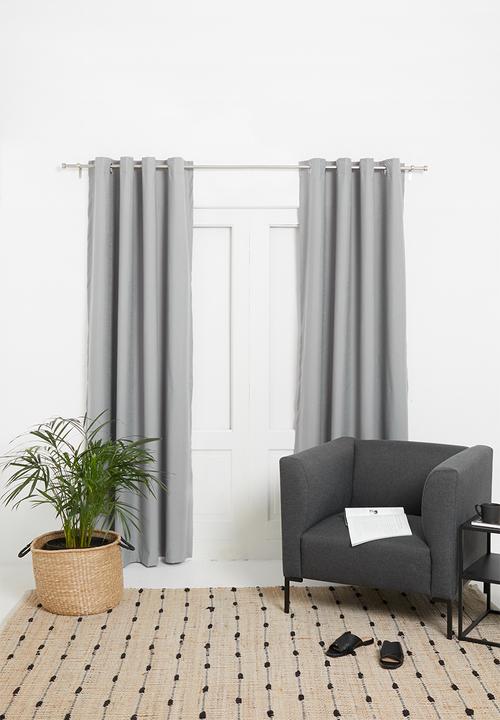 Sixth Floor - Eyelet cross-linen 100% blockout - grey