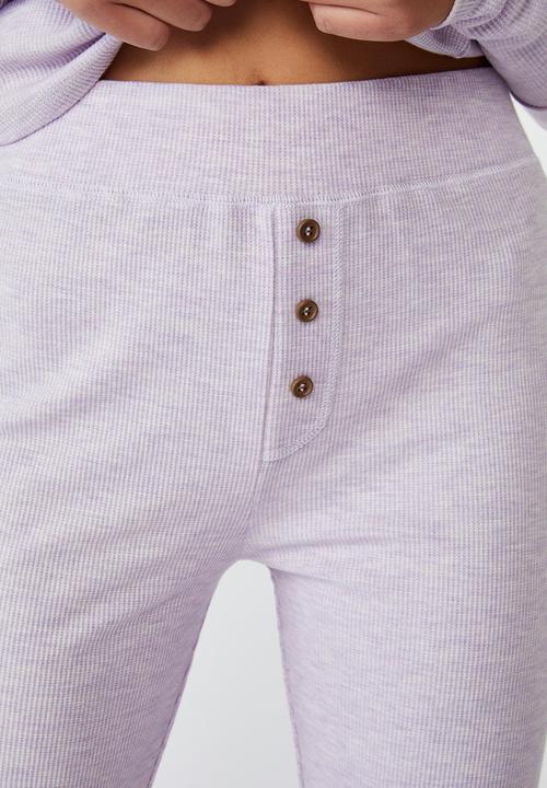 Cotton On - Waffle long John -soft lilac marle