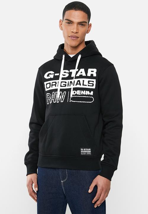 black g star hoodie