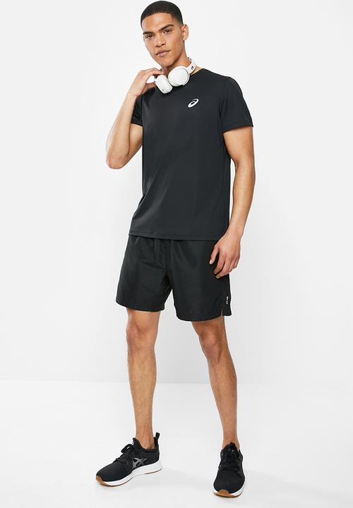 ASICS - Silver short sleeve top - black
