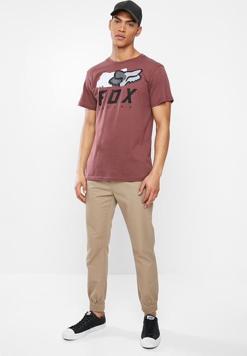 Fox - Chromatic short sleeve tee - burgundy