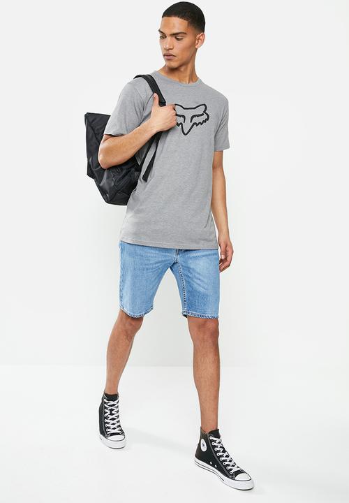 Fox - Legacy fox head short sleeve tee - grey