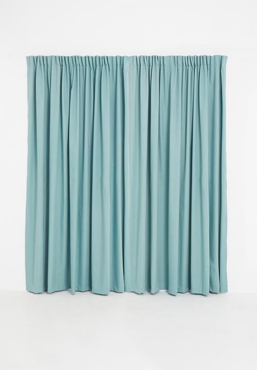 Sixth Floor - Taped cross-linen blockout - blue
