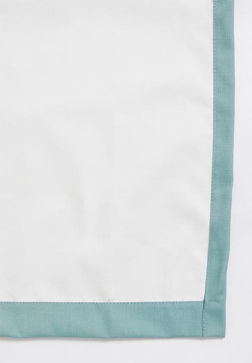 Sixth Floor - Taped cross-linen blockout - blue