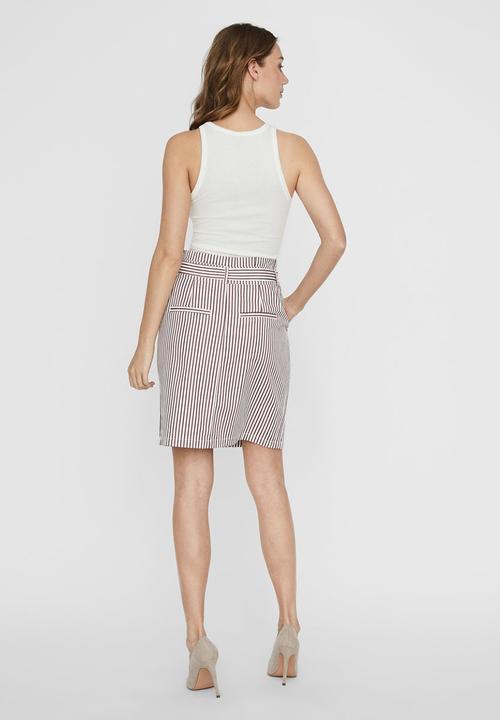 Vero Moda - Roma short sleeve rib top vip - snow