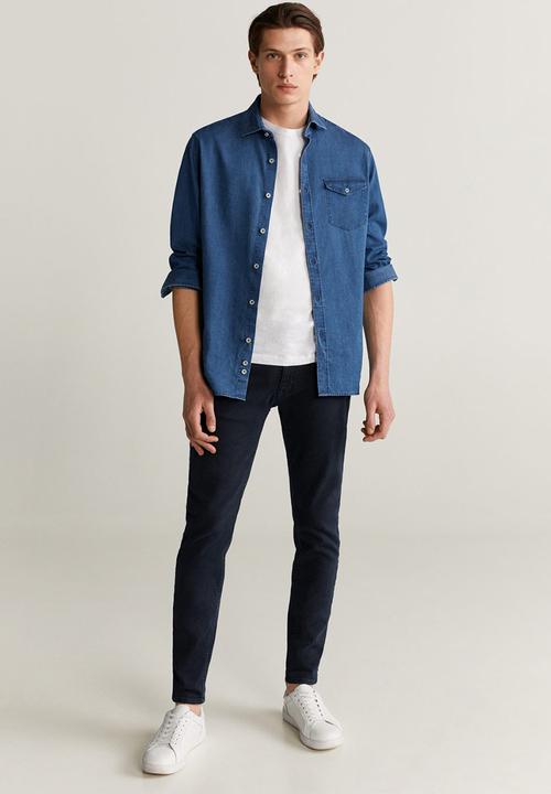 MANGO - Billy jeans - navy