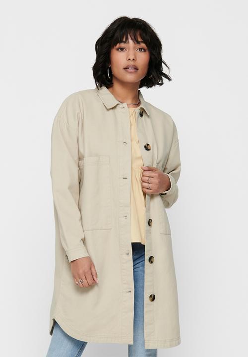 Jacqueline de Yong - Slam worker pocket shirt - beige 