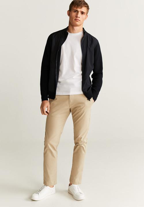 MANGO - Mayfair contrast fabricated Jacket