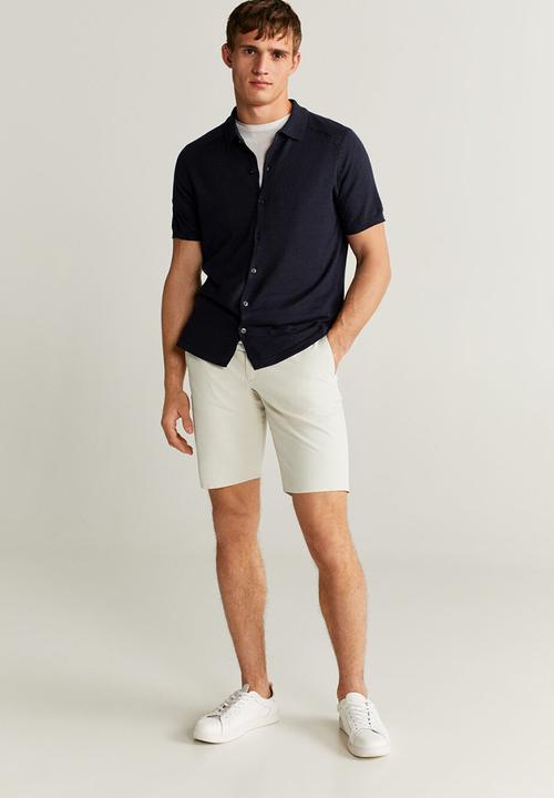 MANGO - Bermuda gracia shorts - grey