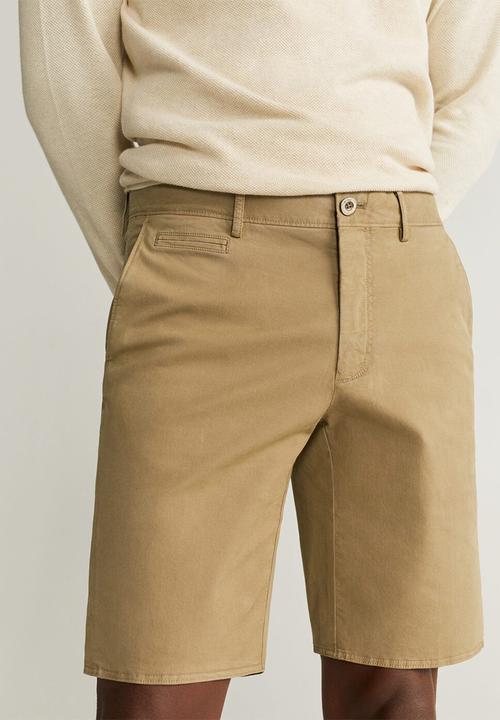 MANGO - Bermuda gracia shorts - brown