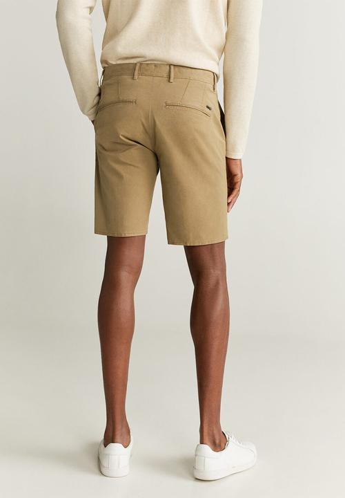 MANGO - Bermuda gracia shorts - brown