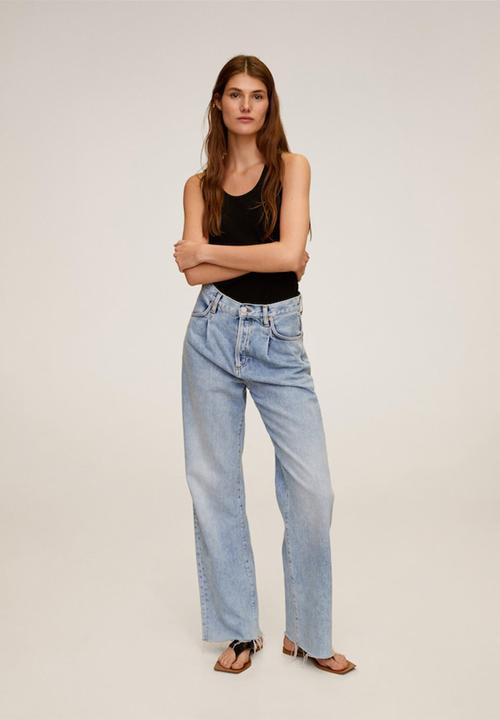 MANGO - Top basic - black