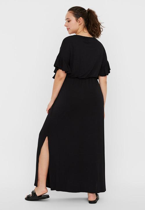 Vero Moda - Plus donna batwing sleeve maxi dress - black