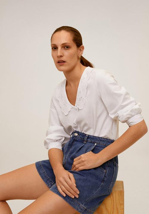 MANGO - Blouse bebe - white