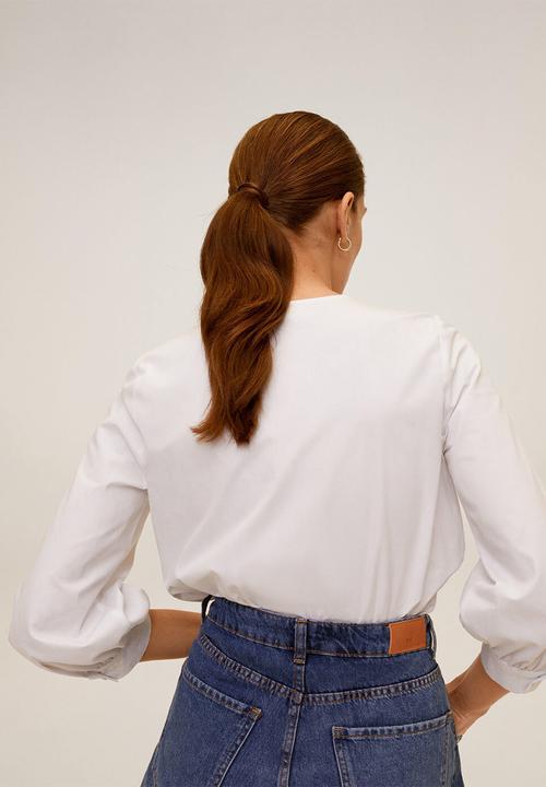 MANGO - Blouse bebe - white