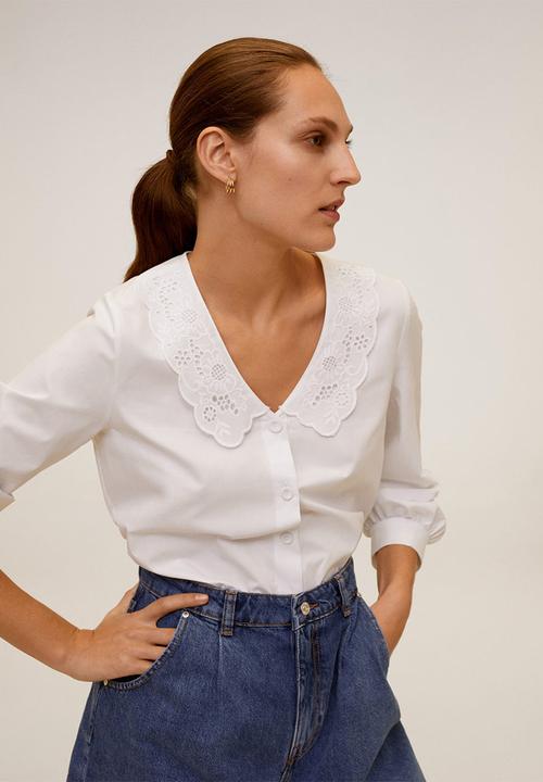 Blouse Bebe White Mango Blouses Superbalist Com