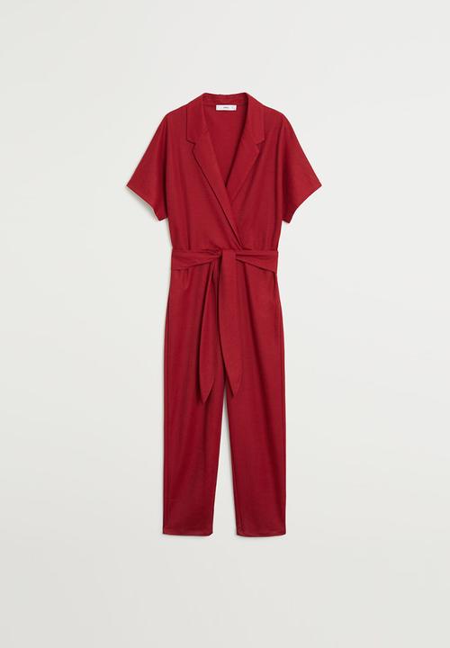 MANGO - Jumpsuit thalia - dark red