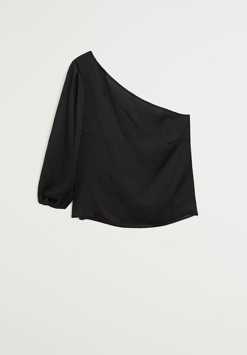 MANGO - Blouse lai - black