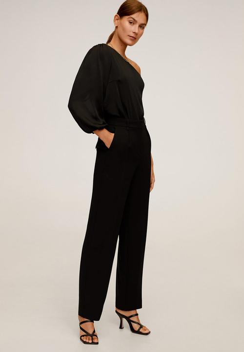 MANGO - Blouse lai - black