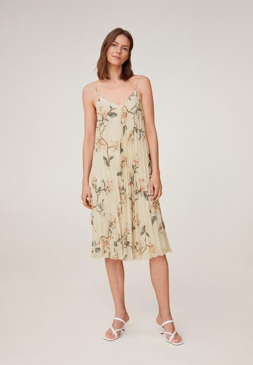 MANGO - Dress vainica - neutral 