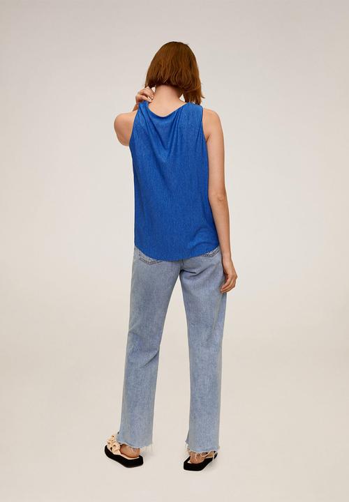 MANGO - Top rever - blue