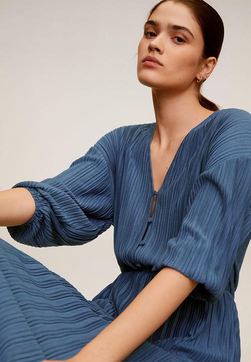 MANGO - Velito dress - blue