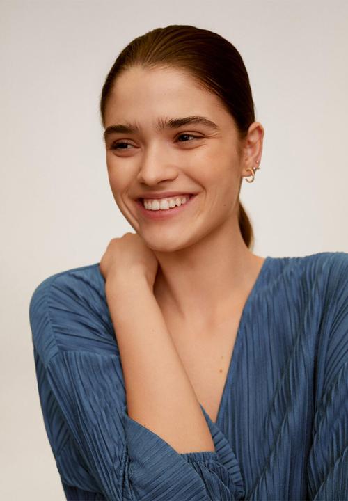 MANGO - Velito dress - blue