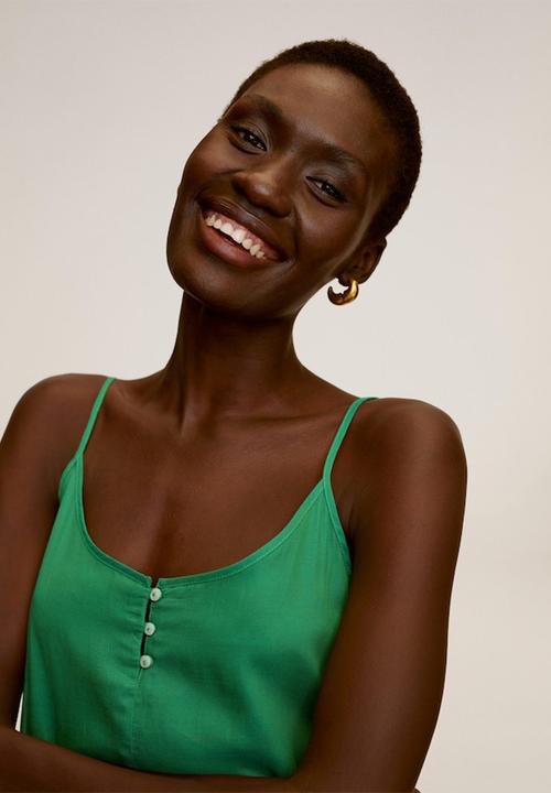 MANGO - Dress soli - green