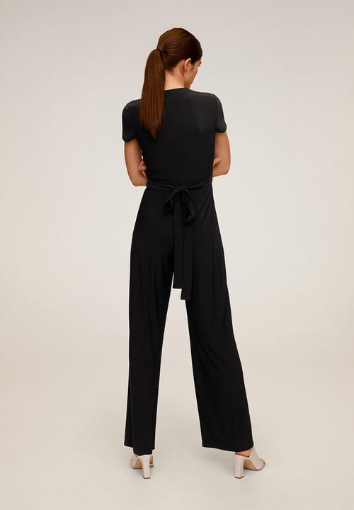 MANGO - Jumpsuit palm - black