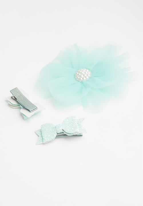 Pop Candy - 2 pack girls hair clips - turquoise