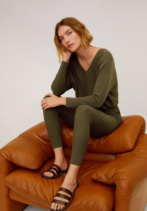 MANGO - Trousers milano - khaki