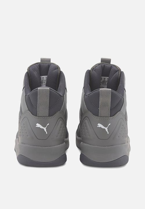 PUMA - Puma backcourt mid - dark shadow-ebony-ultra gray-puma white-puma silver