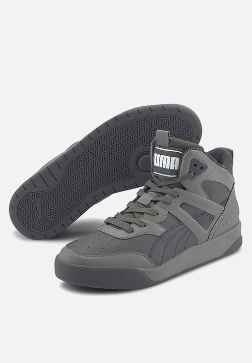 PUMA - Puma backcourt mid - dark shadow-ebony-ultra gray-puma white-puma silver