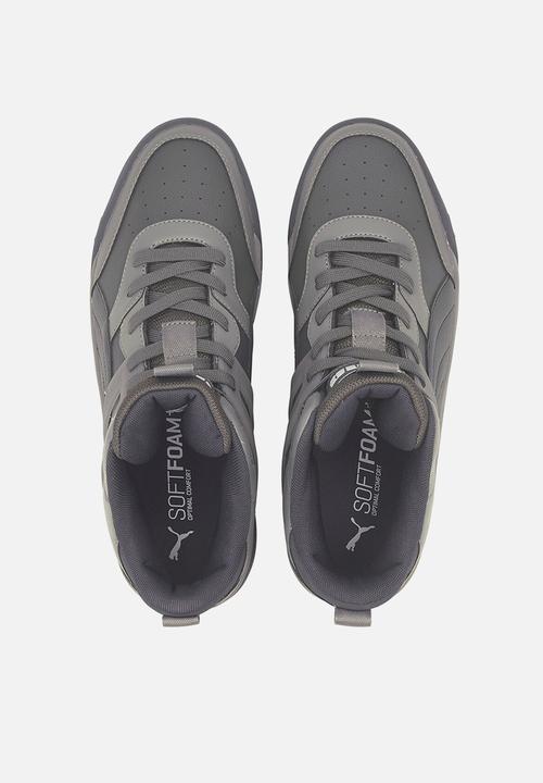 PUMA - Puma backcourt mid - dark shadow-ebony-ultra gray-puma white-puma silver