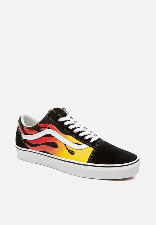 Vans - Old Skool - (flame) black/black/true white