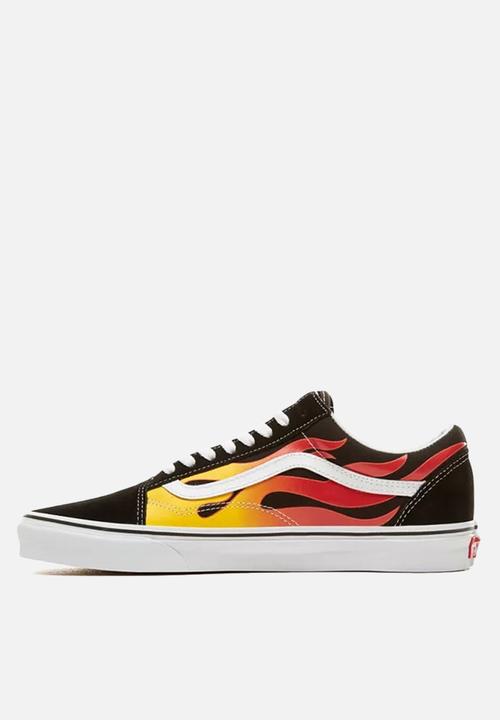 Vans - Old Skool - (flame) black/black/true white