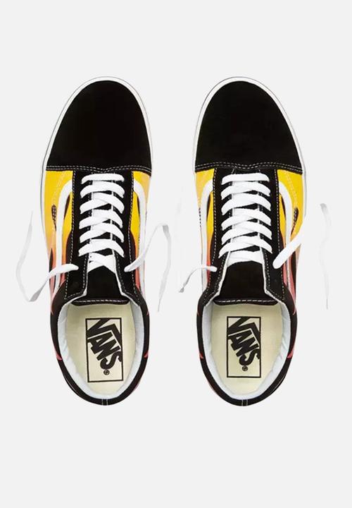 Vans - Old Skool - (flame) black/black/true white