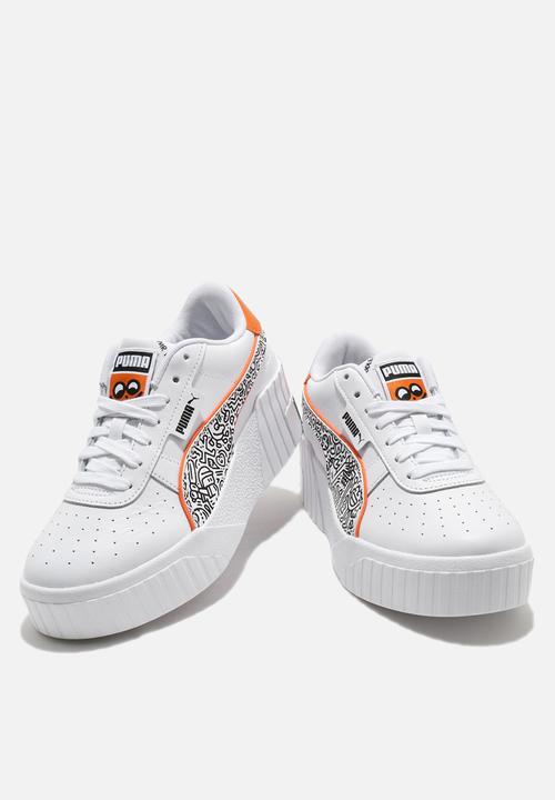 PUMA Select - Cali Wedge Mr Doodle - puma white-puma black-dragon fire
