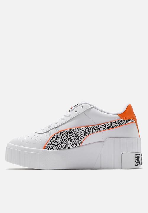 PUMA Select - Cali Wedge Mr Doodle - puma white-puma black-dragon fire