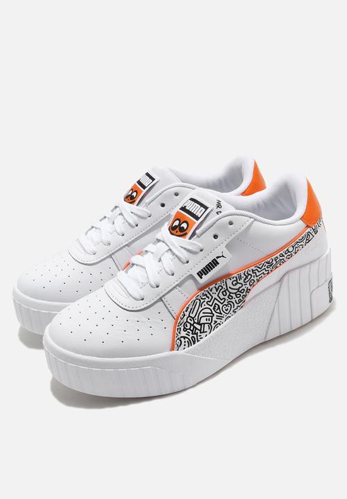 PUMA Select - Cali Wedge Mr Doodle - puma white-puma black-dragon fire