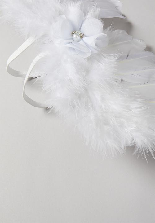 Pop Candy - Wings & headband set - white 