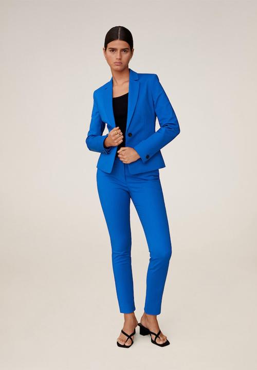 MANGO - Trousers cofi - blue