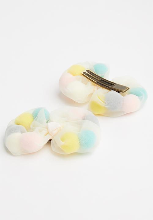 Pop Candy - 2 Pack girls hair clips - yellow 