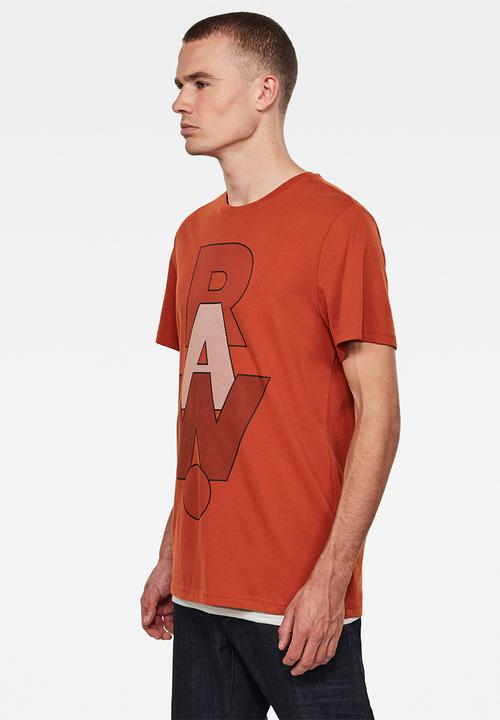 G-STAR - Raw graphic short sleeve tee - orange