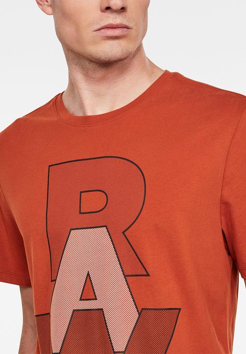 G-STAR - Raw graphic short sleeve tee - orange