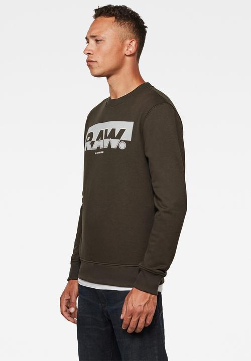 G-STAR - Raw block raster long sleeve top - asfalt 