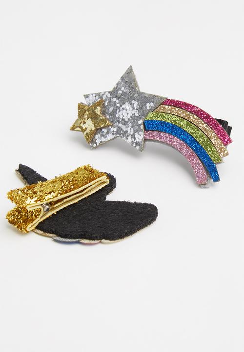 Pop Candy - 2 Pack rainbow clip - multi