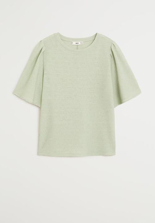 MANGO - T-shirt canilla - green
