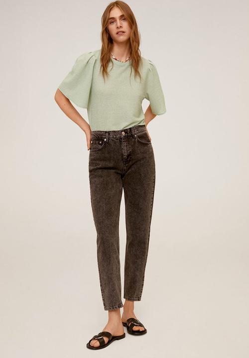 MANGO - T-shirt canilla - green