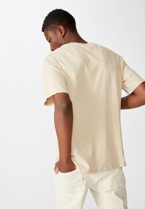 Cotton On - Essential skate tee - stone clay